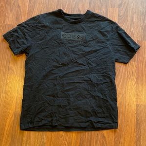 Guess black thick t shirt